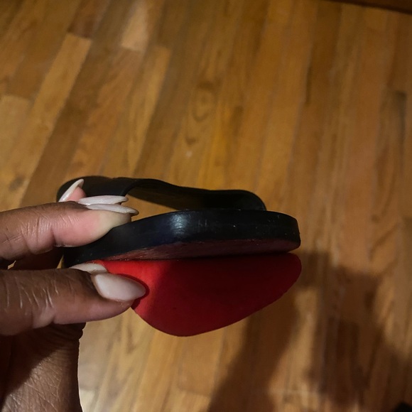 Authentic Christian Louboutin flat black mule size 37.5 - Picture 4 of 7